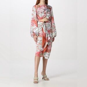 NWT Andrea Iyamah Behati Abstract Mushroom Skirt Sz M